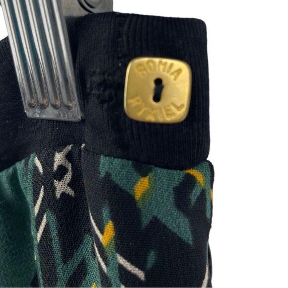 SONIA Rykiel Paris Green Tartan High Waist Wide Leg Trousers Size S ( 28 Waist) - Picture 5 of 5